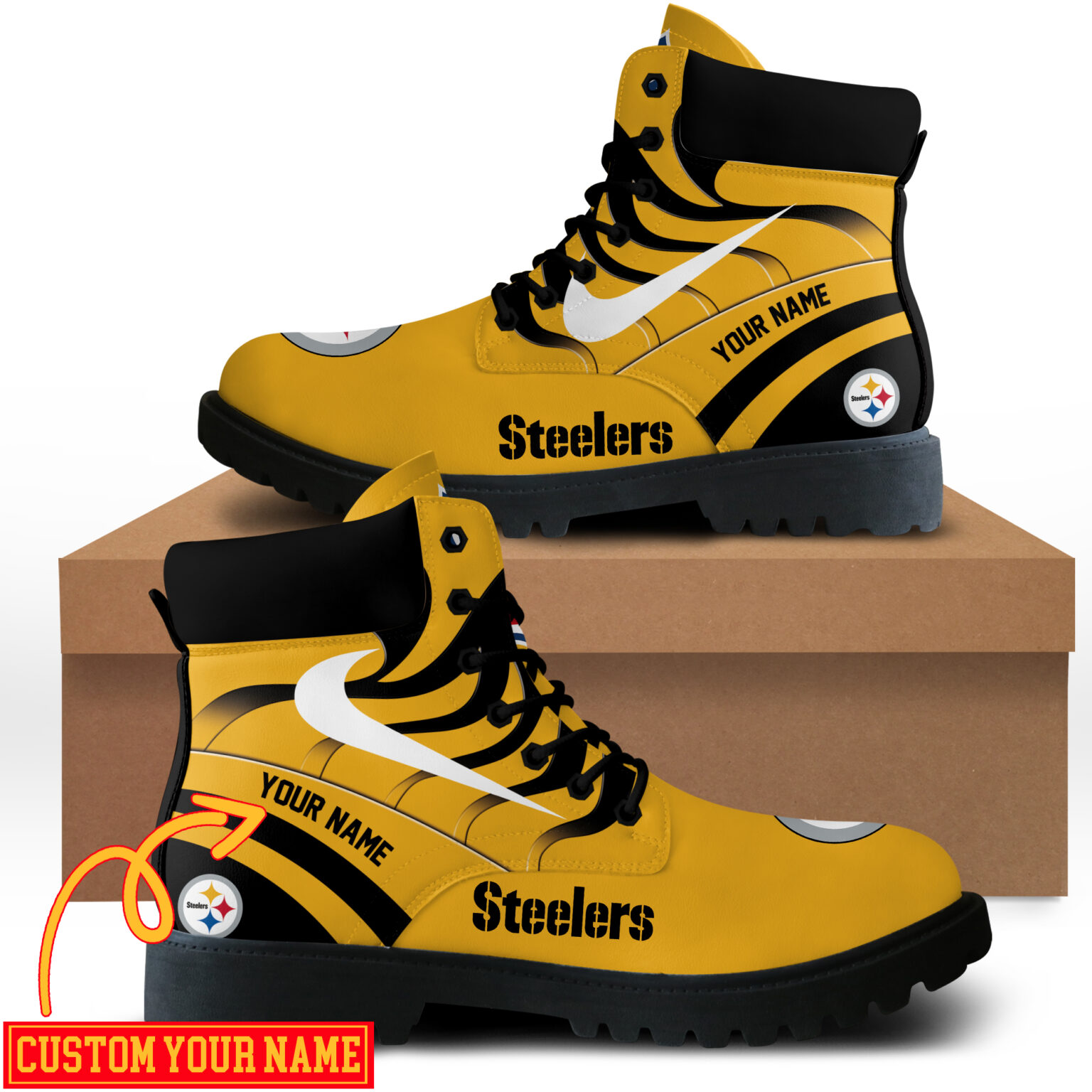 custom steelers shoes