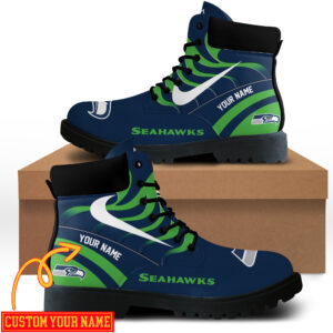 Seattle Seahawks Custom Boots Shoes Idea Gift For Fan