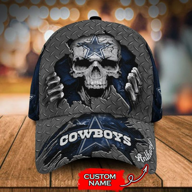 Dallas Cowboys- Personalized NFL Skull Cap-SPCAP0109008