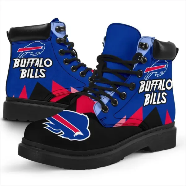 Buffalo Bills All Season Boots | Casual Shoes | Vegan Leather Custom Boot Shoes
