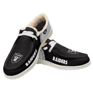 Las Vegas Raiders - NFL Hey Dude Wendy With Warm Fur Lining