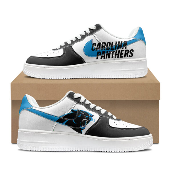 Custom Carolina Panthers Air Force 1s | Personalized NFL Fan Sneakers | Unique Panthers-Themed Footwear