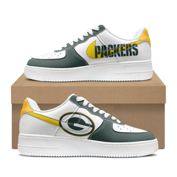 Green Bay Packers Low Top Sneakers Personalized Fan Sneakers Unique Packers Themed Footwear