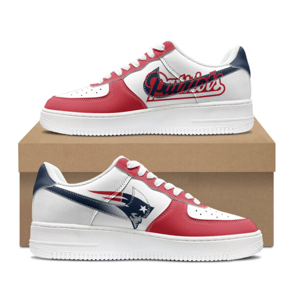 New England Patriots Low Top Sneakers Personalized Fan Sneakers Unique Patriots Themed Footwear