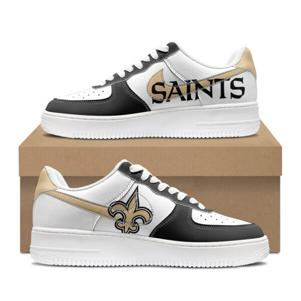Custom New Orleans Saints Air Force 1s | Personalized NFL Fan Sneakers | Unique Saints-Themed Footwear