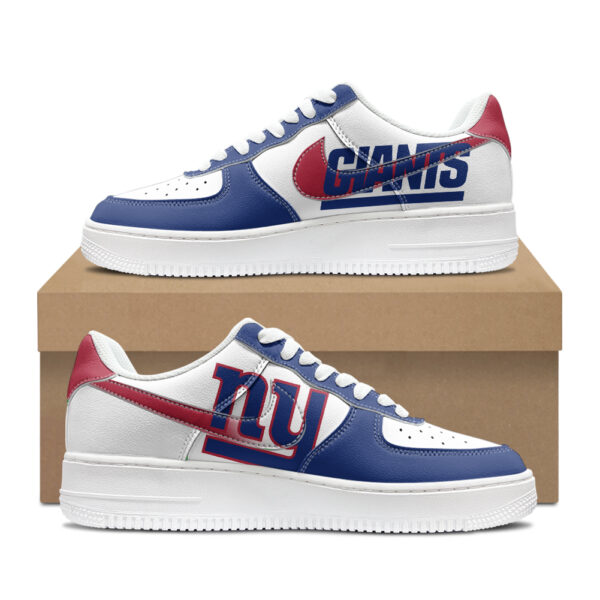 Custom New York Giants Air Force 1s | Personalized NFL Fan Sneakers | Unique Giants-Themed Footwear