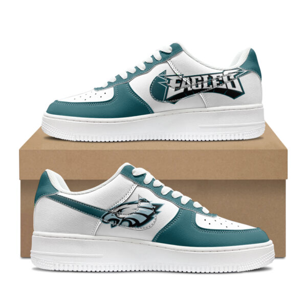 Custom Philadelphia Eagles Air Force 1s | Personalized NFL Fan Sneakers | Unique Eagles-Themed Footwear