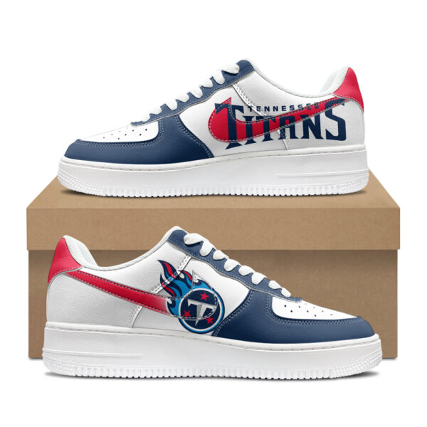 Tennessee Titans Low Top Sneakers Personalized Fan Sneakers Unique Titans Themed Footwear