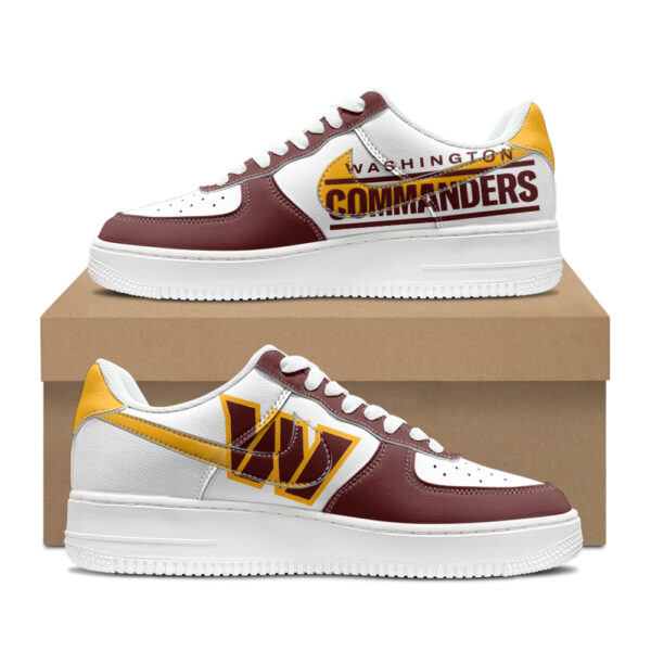 Custom Washington Commanders Air Force 1s | Personalized NFL Fan Sneakers | Unique Commanders-Themed Footwear