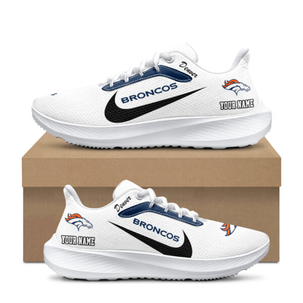 Personalized Denver Broncos Nike Running Sneakers
