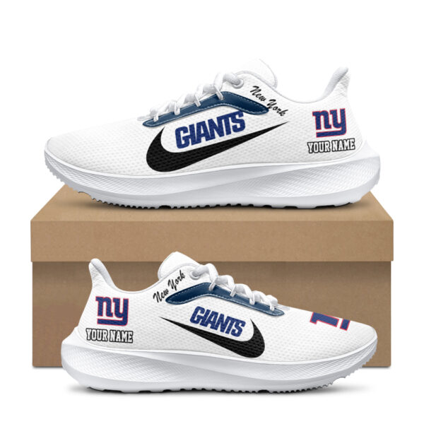 Personalized New York Giants Nike Running Sneakers