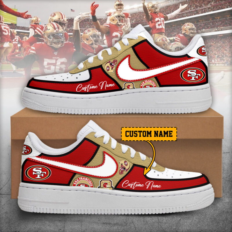 San Francisco 49ers – Nike Air Force 1 shoes