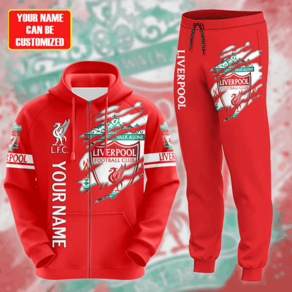 Personalized Liverpool Tear 3D All over Printed Hoodie and Sweatpants set