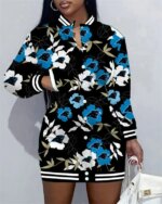 Carolina Panthers Women Button Down Jacket Dress AZBTBDJD000338