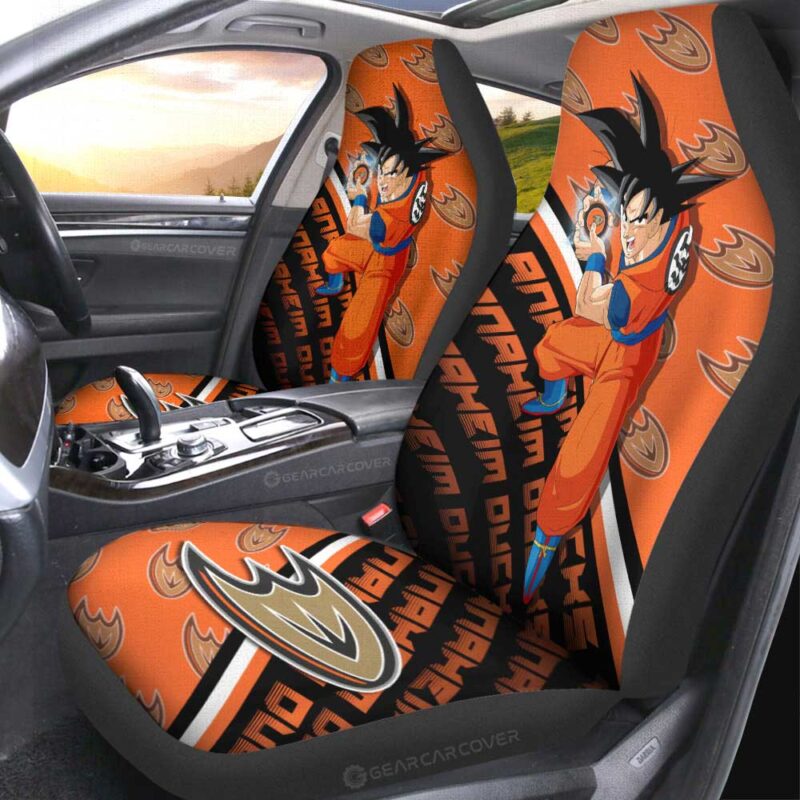 Anaheim Ducks Car Seat Covers Goku Car Decorations For Fans