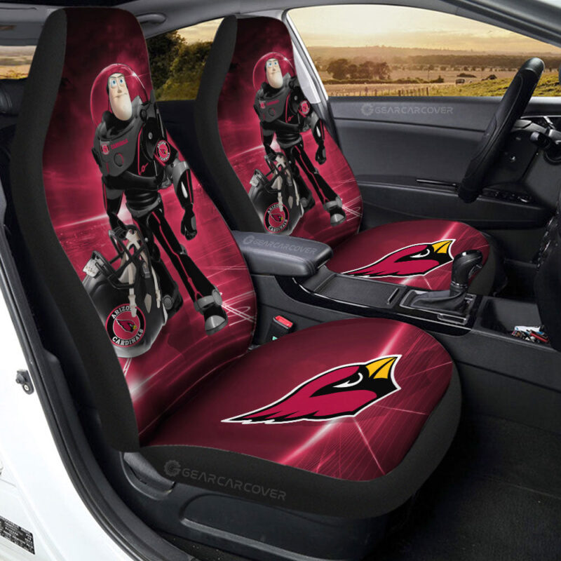 Arizona Cardinals Car Seat Covers Buzz Lightyear Car Accessories For Fan