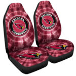 Arizona Cardinals Car Seat Covers Custom Tie Dye Car Accessories