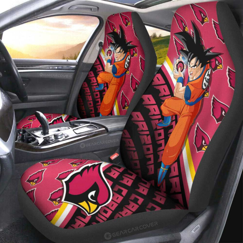 Arizona Cardinals Car Seat Covers Goku Car Accessories For Fans