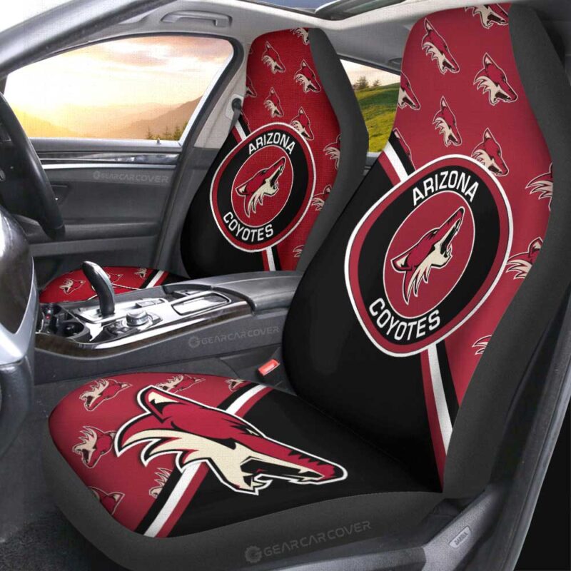 Arizona Coyotes Car Seat Covers Custom Car Accessories For Fans
