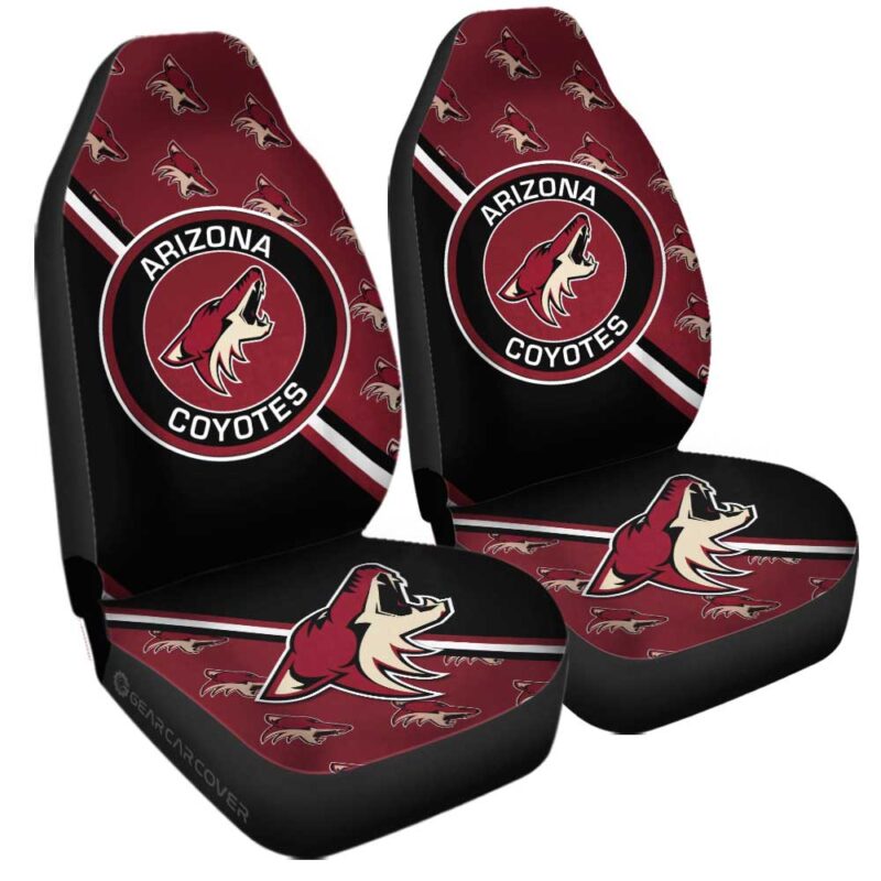 Arizona Coyotes Car Seat Covers Custom Car Accessories For Fans