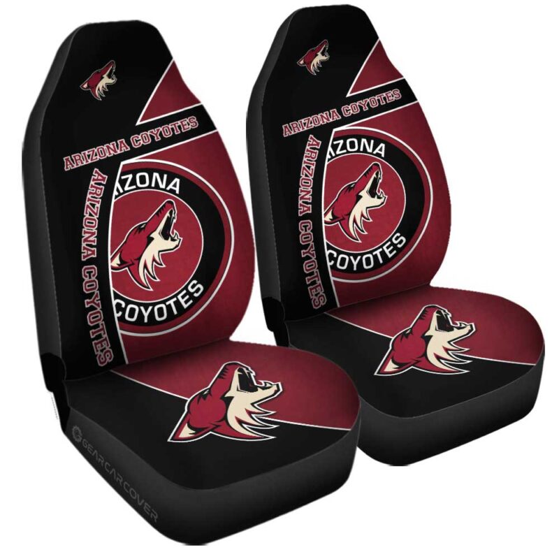 Arizona Coyotes Car Seat Covers Custom Car Decorations For Fans