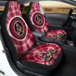 Arizona Coyotes Car Seat Covers Custom Tie Dye Car Accessories