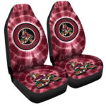 Arizona Coyotes Car Seat Covers Custom Tie Dye Car Accessories