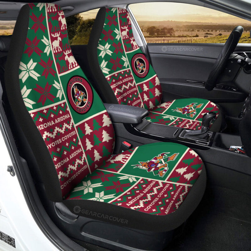 Arizona Coyotes Car Seat Covers Custom Ugly Style Car Accessories