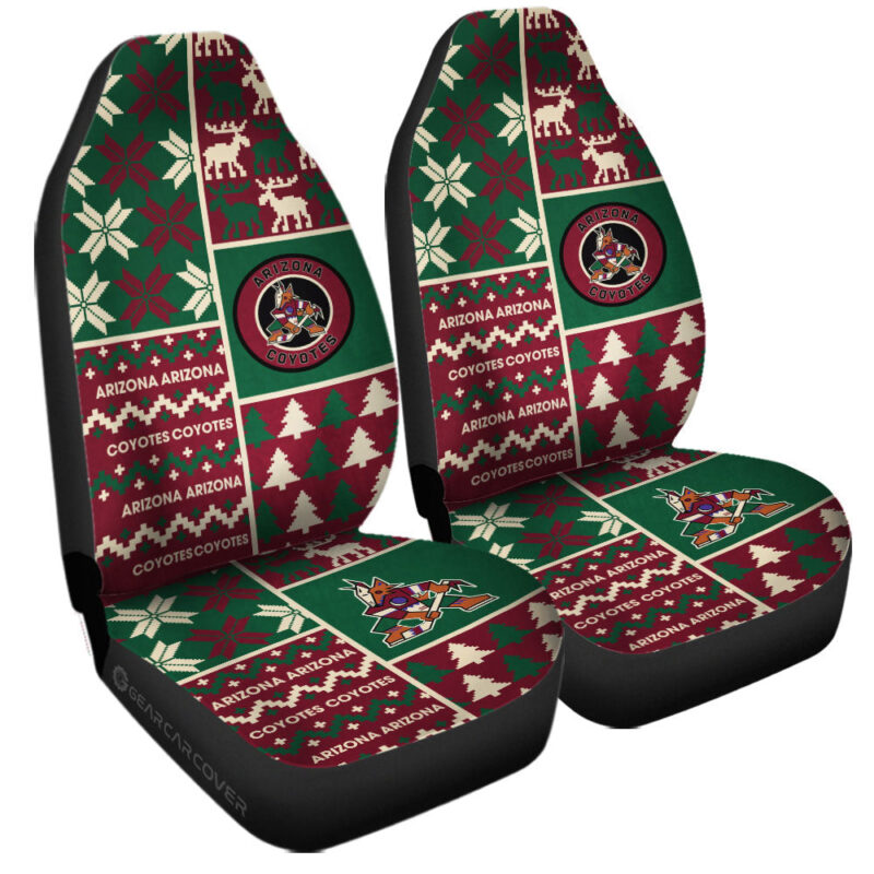 Arizona Coyotes Car Seat Covers Custom Ugly Style Car Accessories