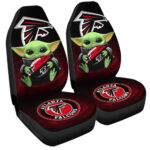 Atlanta Falcons Car Seat Covers Baby Yoda Car Accessories For Fan
