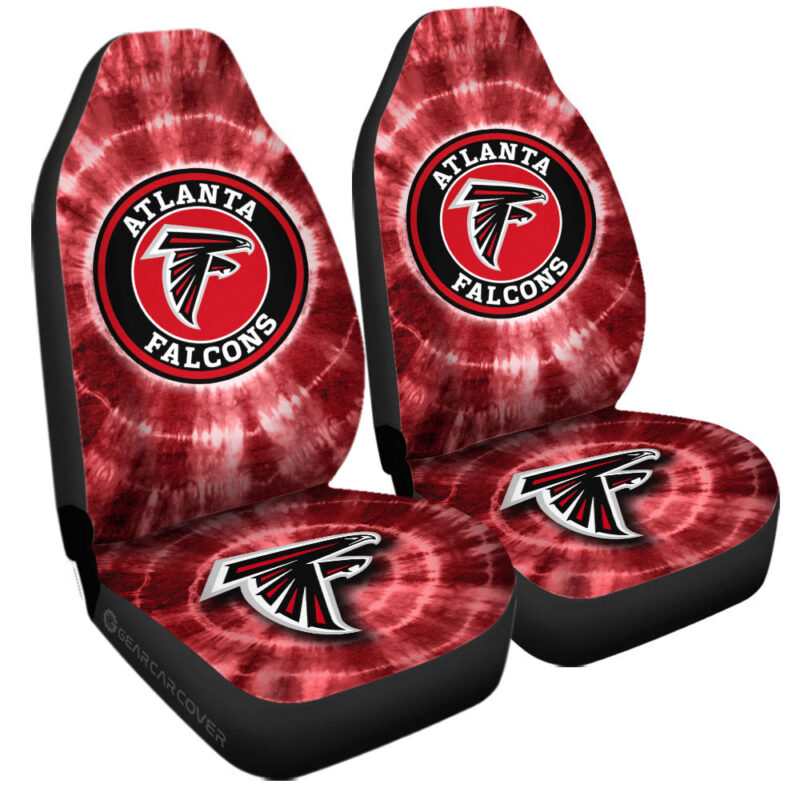 Atlanta Falcons Car Seat Covers Custom Tie Dye Car Accessories