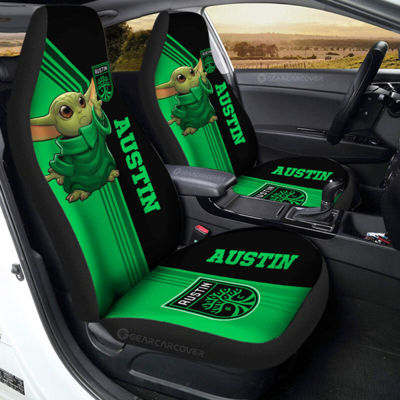 Austin FC Car Seat Covers Baby Yoda Car Accessories