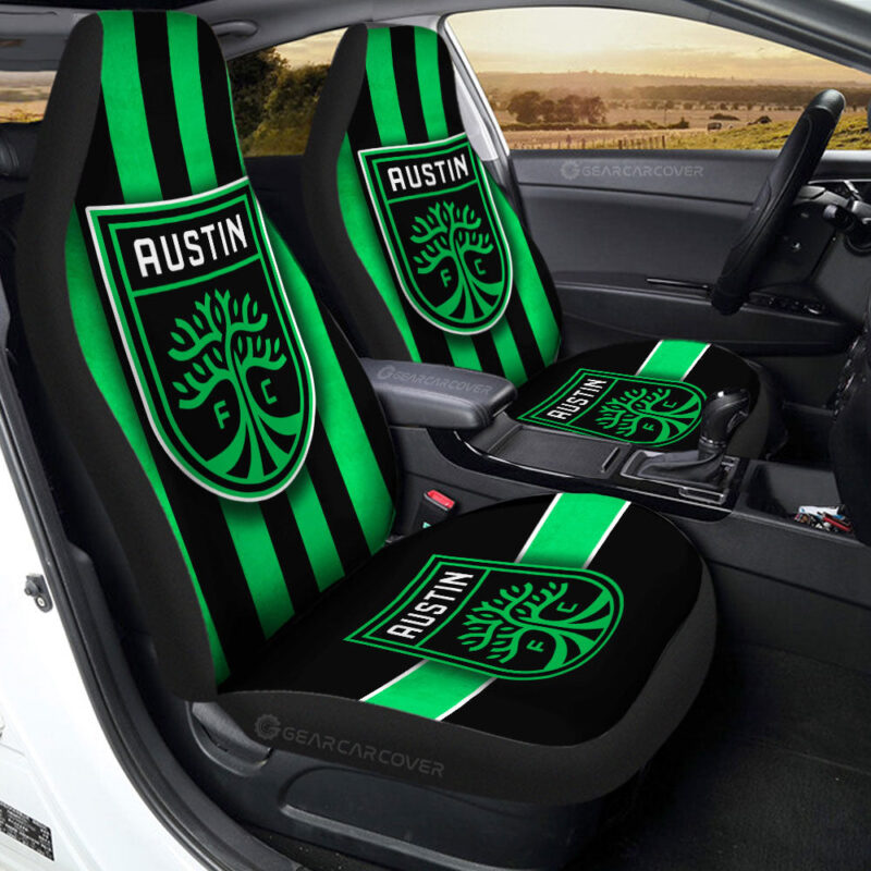 Austin FC Car Seat Covers Custom Car Accessories For Fans