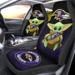 Baltimore Ravens Car Seat Covers Baby Yoda Car Accessories For Fan