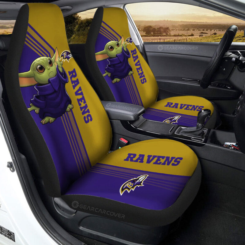 Baltimore Ravens Car Seat Covers Baby Yoda Car Accessories