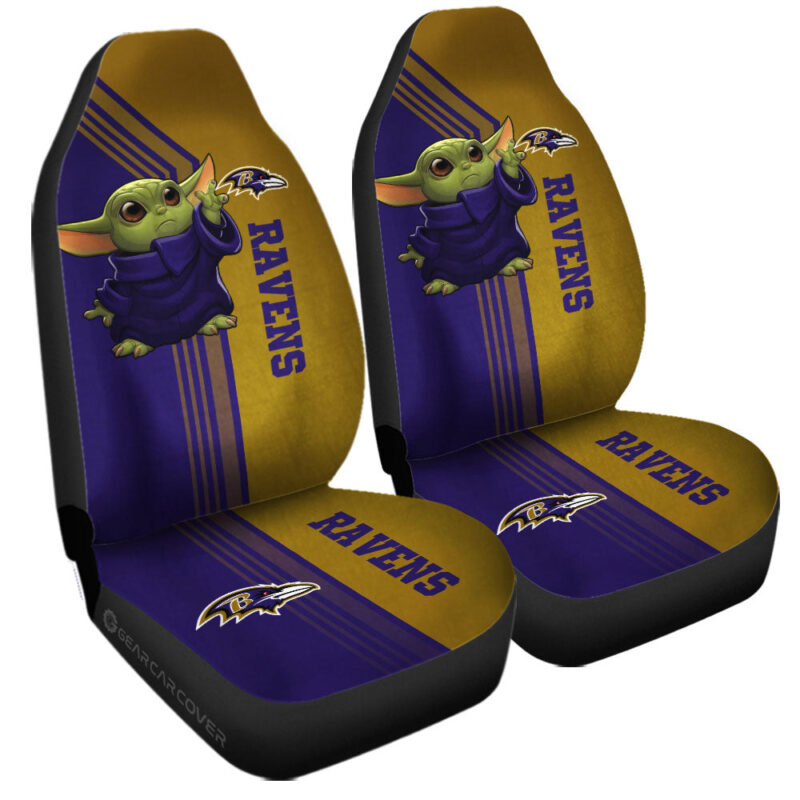 Baltimore Ravens Car Seat Covers Baby Yoda Car Accessories