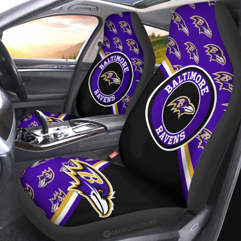 Baltimore Ravens Car Seat Covers Custom Car Accessories For Fans