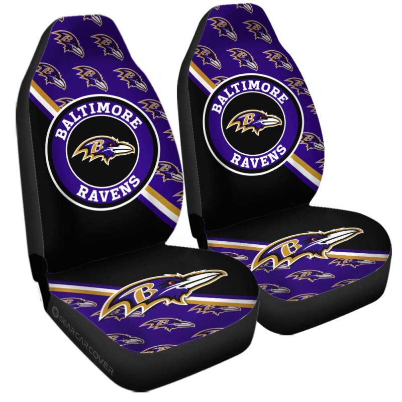 Baltimore Ravens Car Seat Covers Custom Car Accessories For Fans