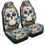 Baltimore Ravens Car Seat Covers Custom Sugar Skull Car Accessories