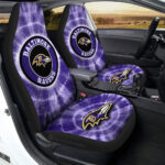 Baltimore Ravens Car Seat Covers Custom Tie Dye Car Accessories