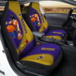 Baltimore Ravens Car Seat Covers Goku Car Accessories For Fans