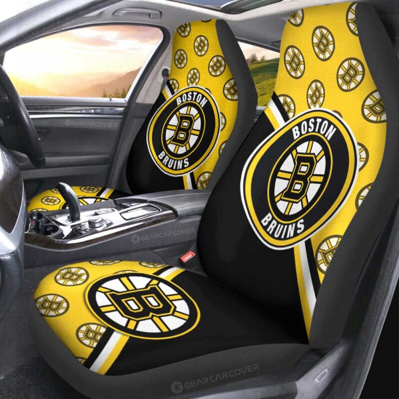 Boston Bruins Car Seat Covers Custom Car Accessories For Fans