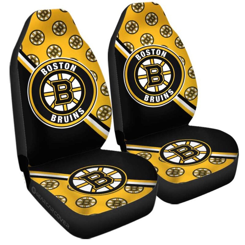 Boston Bruins Car Seat Covers Custom Car Accessories For Fans
