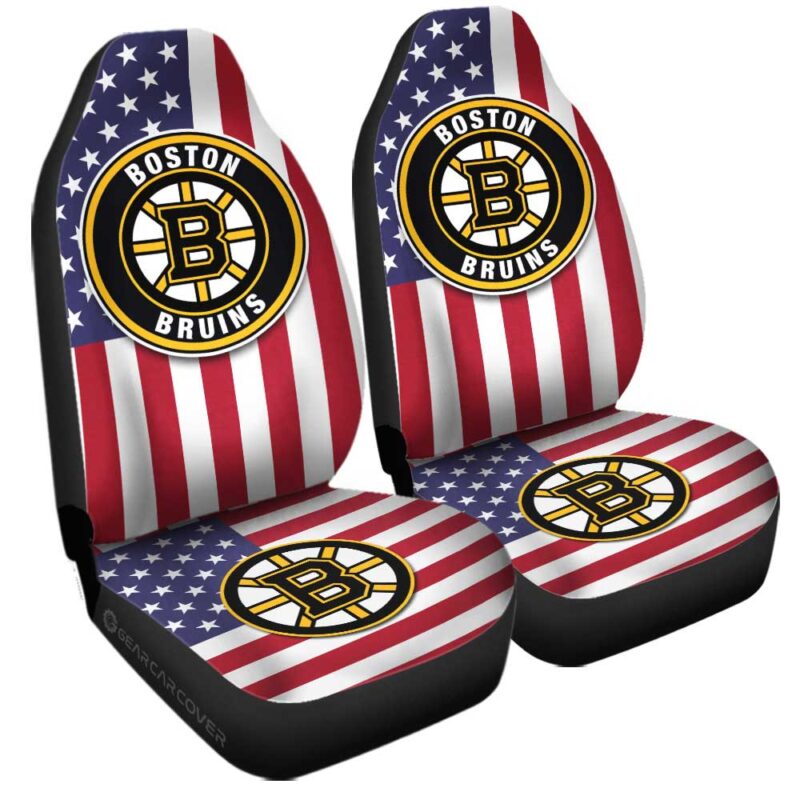 Boston Bruins Car Seat Covers Custom Car Decor Accessories