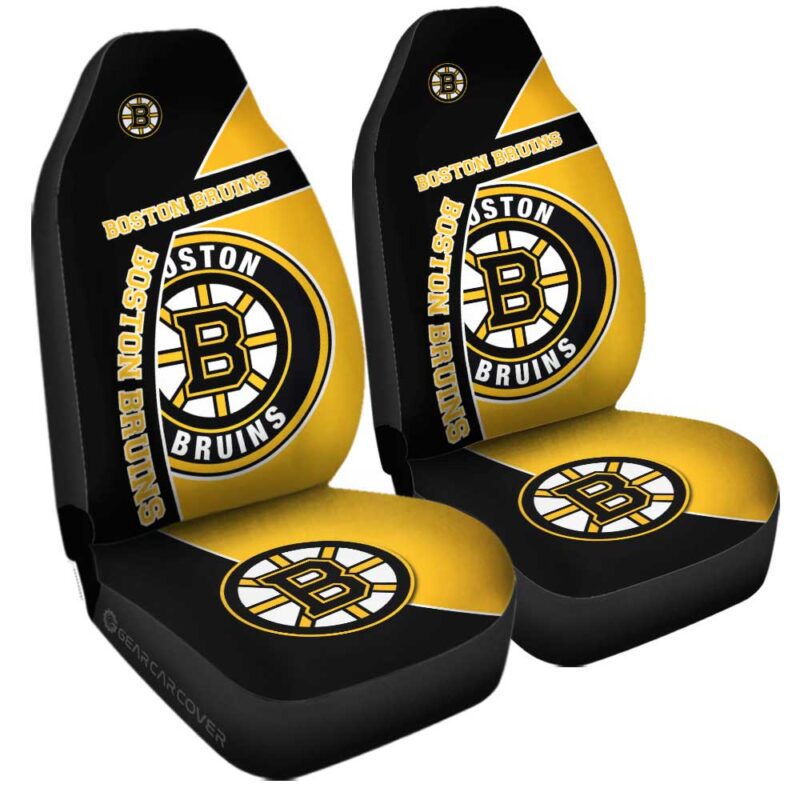 Boston Bruins Car Seat Covers Custom Car Decorations For Fans