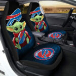 Buffalo Bills Car Seat Covers Baby Yoda Car Accessories For Fan