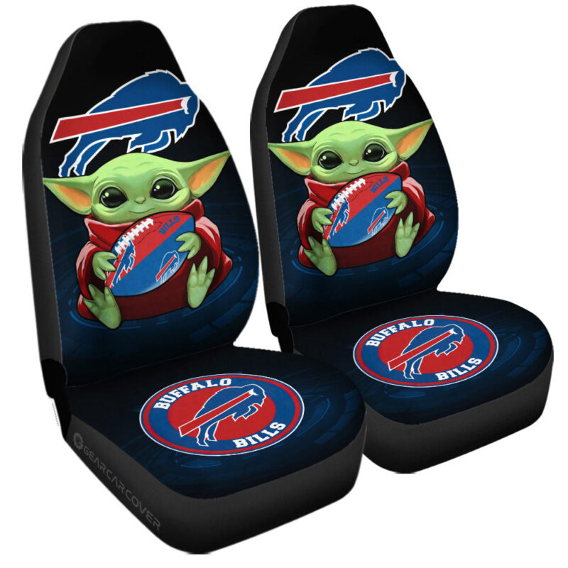 Buffalo Bills Car Seat Covers Baby Yoda Car Accessories For Fan