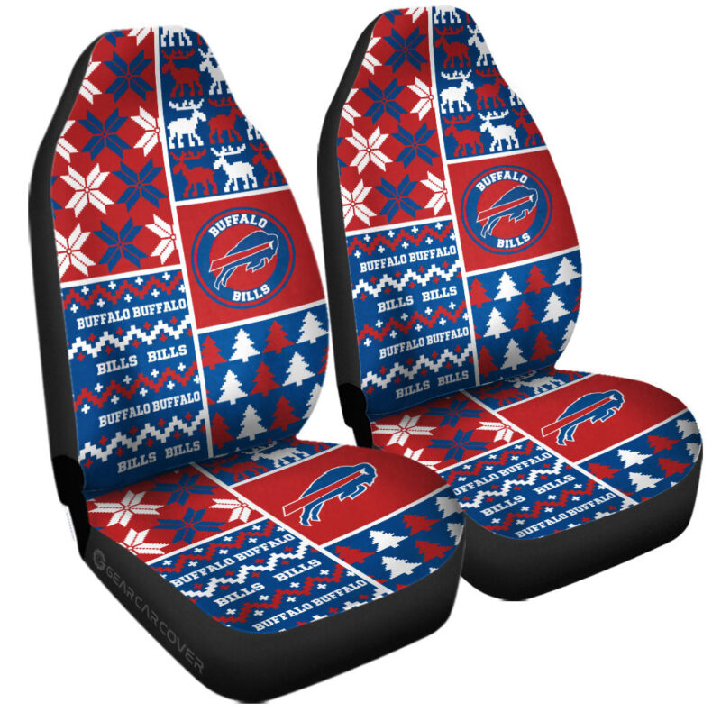 Buffalo Bills Car Seat Covers Custom Ugly Style Car Accessories