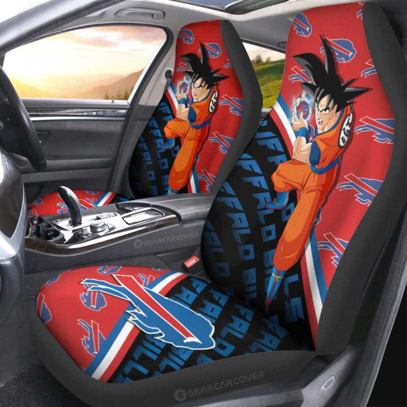 Buffalo Bills Car Seat Covers Goku Car Decorations For Fans