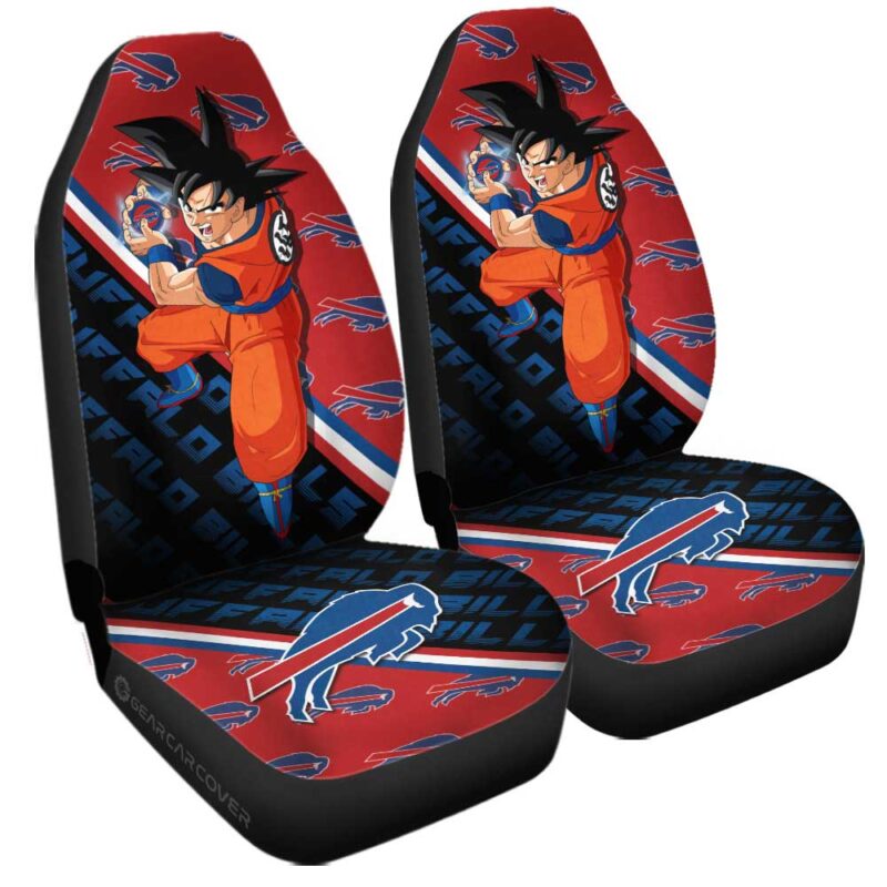 Buffalo Bills Car Seat Covers Goku Car Decorations For Fans